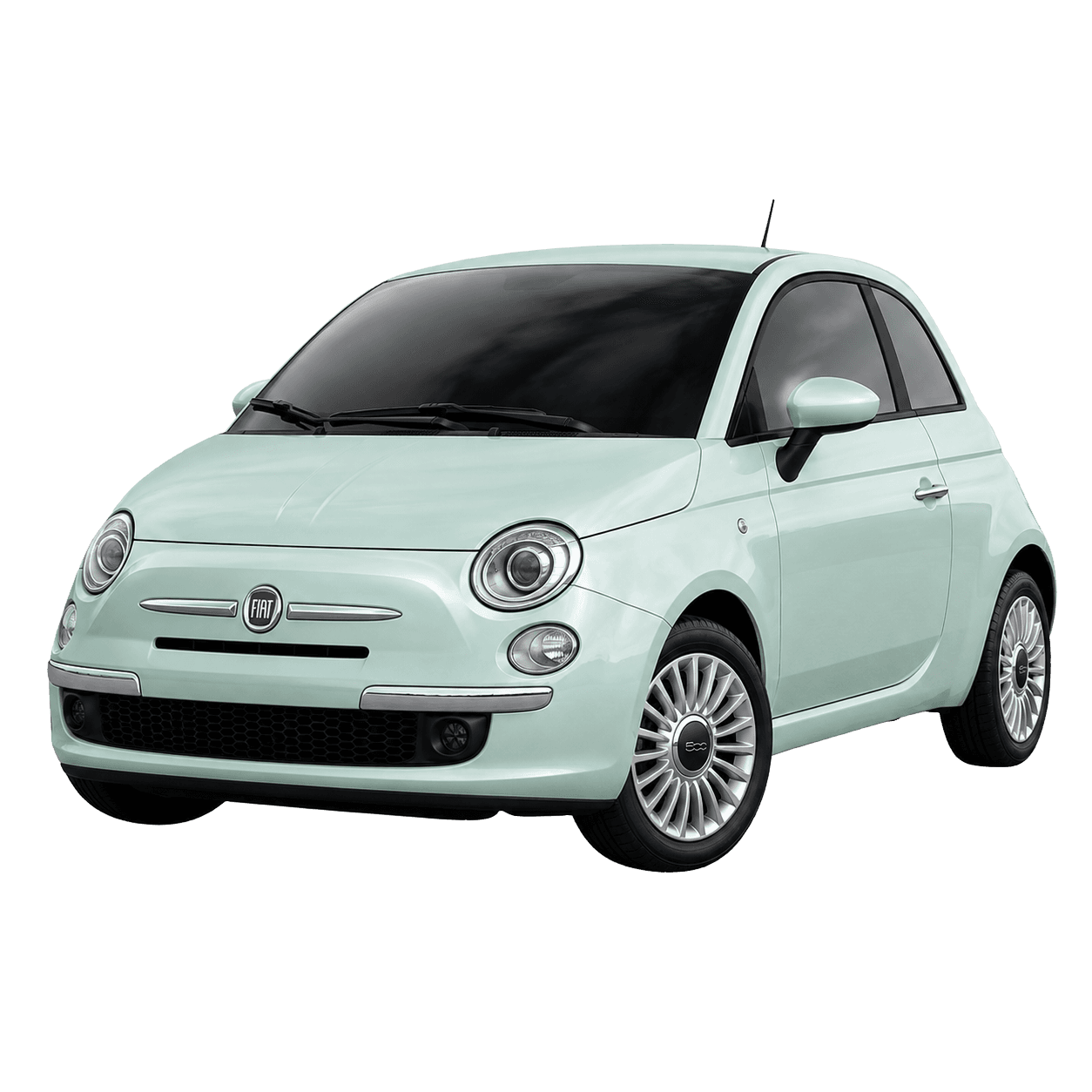 Fiat 500 compact hire car for easy local driving in Taunton